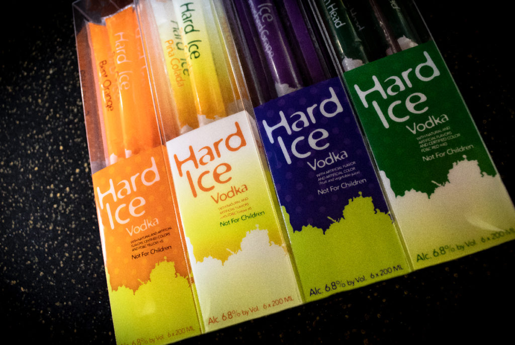 Donnewald Distributing Company Hard Ice Vodka Freezies